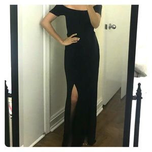 Express Black Off the Shoulder Maxi Dress Size XS